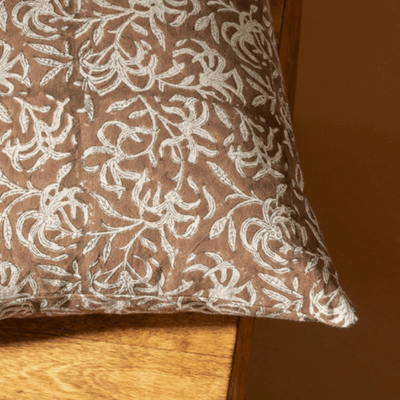 Saffron Block Print Pillow