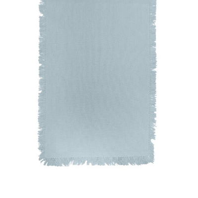 Sutton Fringe Santorini Blue Table Runner