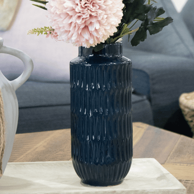 Navy Dara Vase