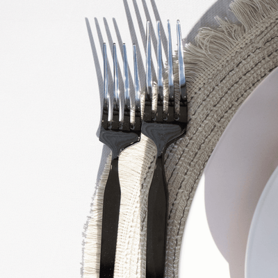 20-Piece Black Podium Flatware Set