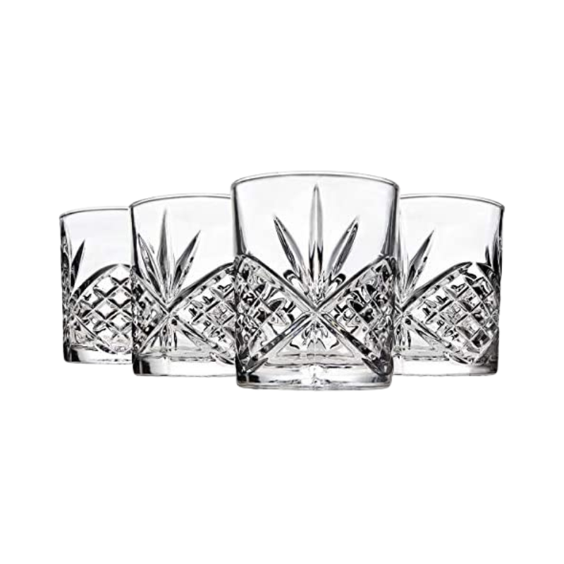 Dublin Double Old-Fashioned Drinking Glasses - Set of 4