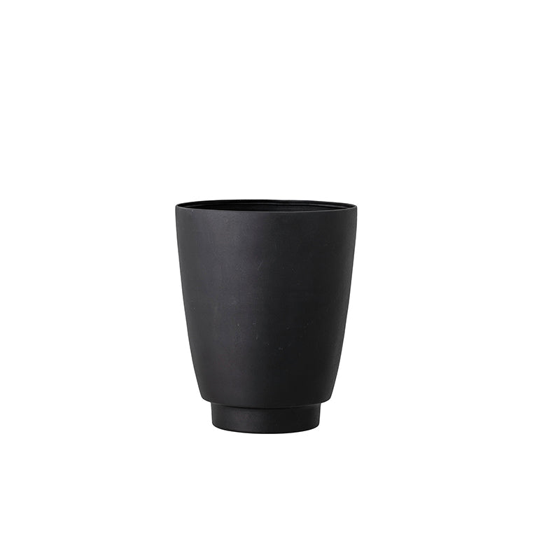 Textured Metal Small Tapered Planter