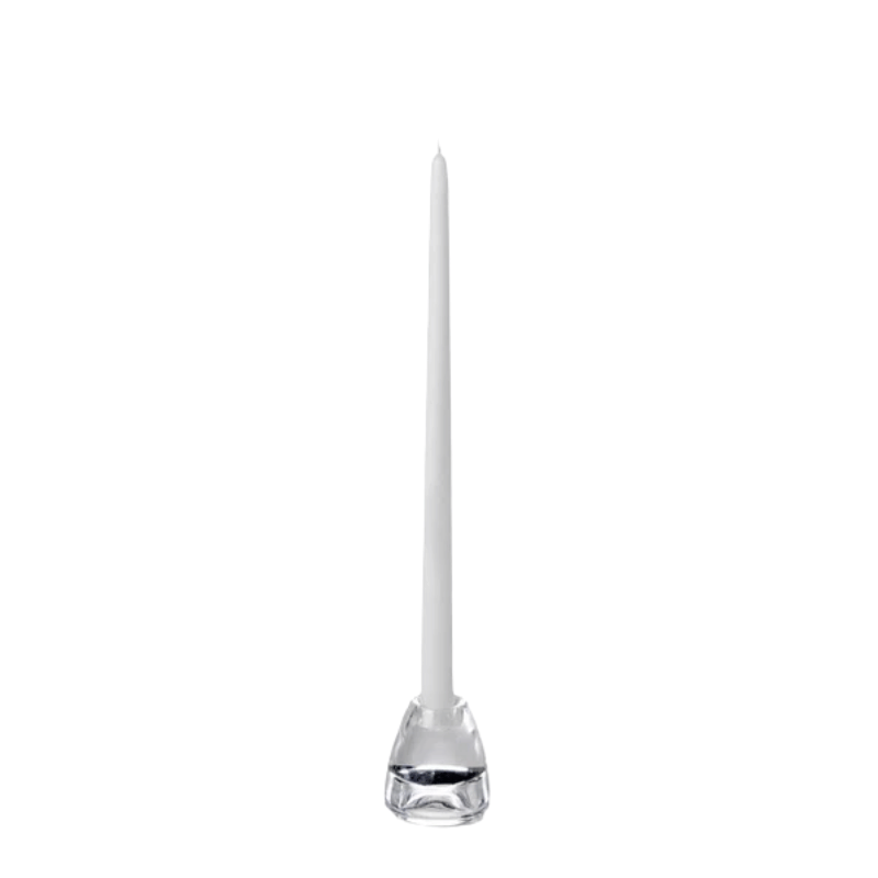 15" Taper Candle, White