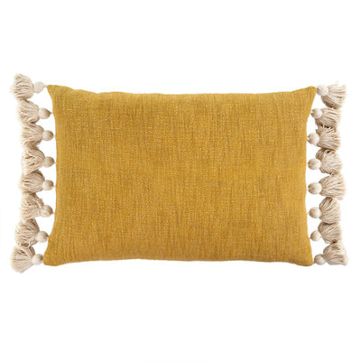 Bora Tassel Pillow, Mustard