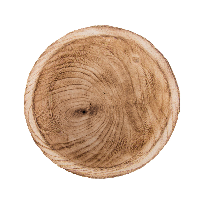 Decorative Wooden Pedestal Bowl