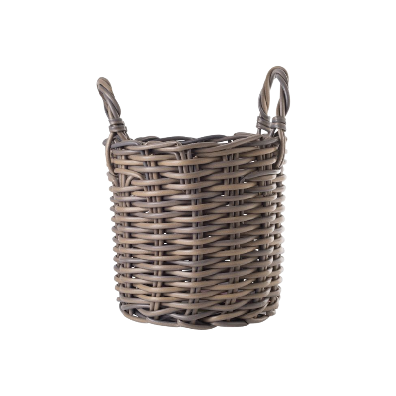 Polyrattan Round Small Basket