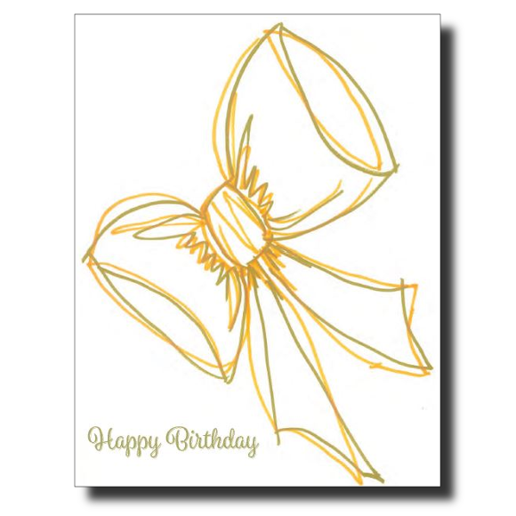 Birthday Bow Greeting Card