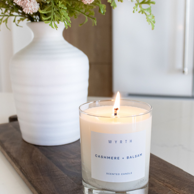 Wyrth Cashmere and Balsam Candle