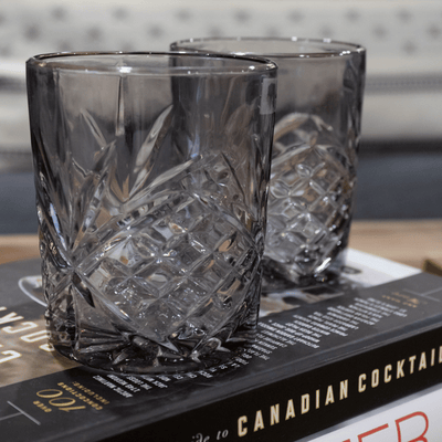 Dublin Midnight Double Old-Fashioned Drinking Glasses - Set of 4