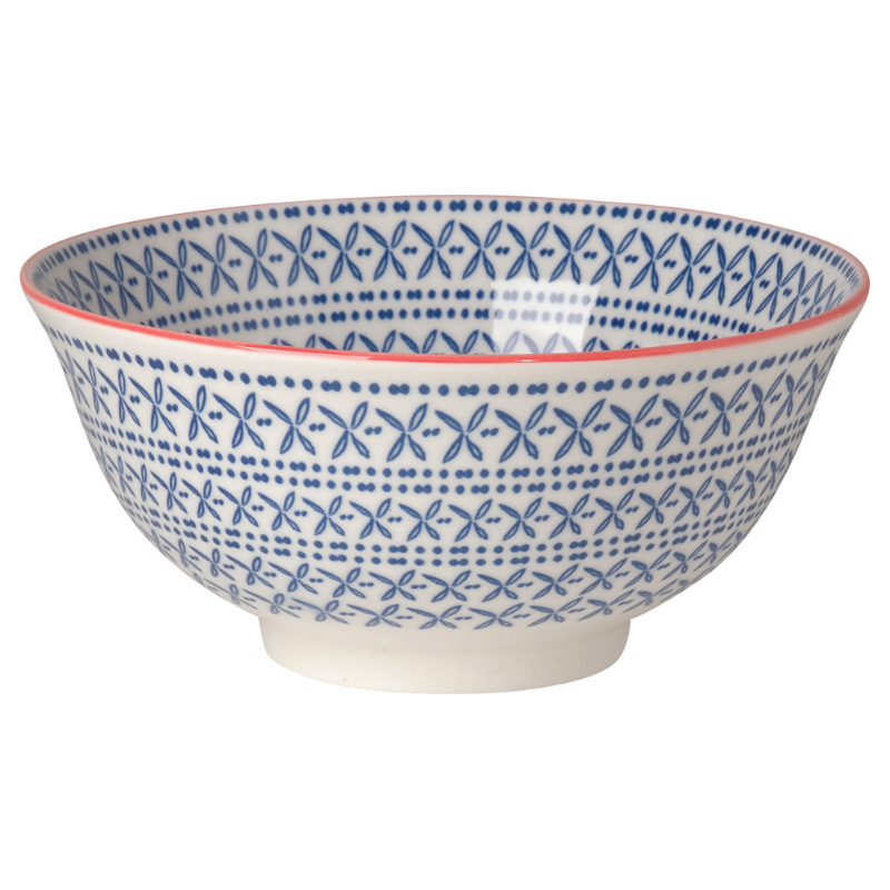 Medium Blue Cross Cora Bowl