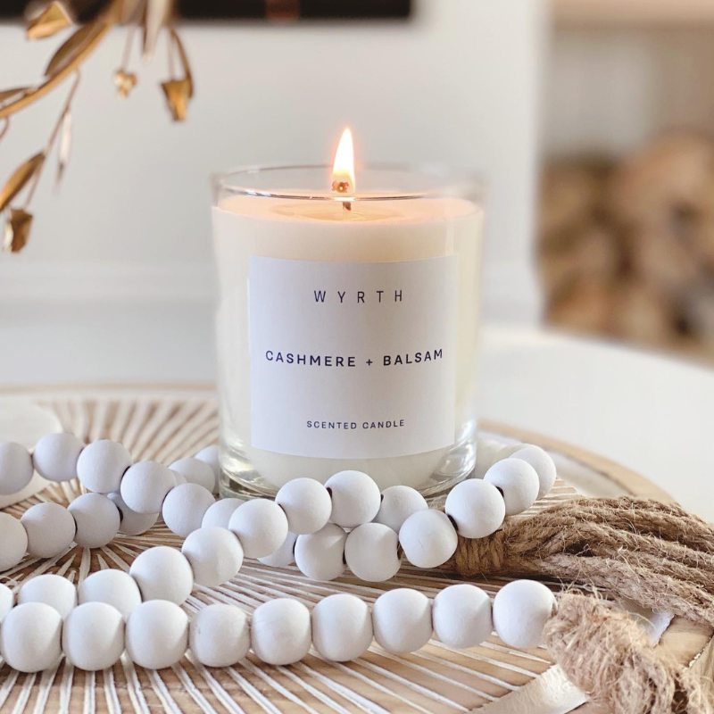 Wyrth Cashmere and Balsam Candle