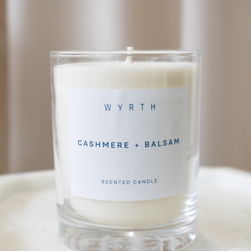 Wyrth Cashmere and Balsam Candle