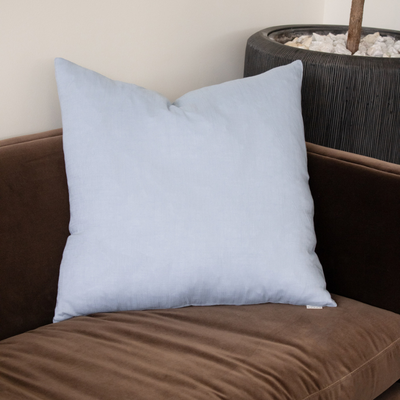 Ocean Blue Lori Cotton/Linen Pillow
