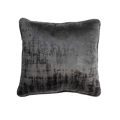 Gunmetal Stamped Velvet Pillow