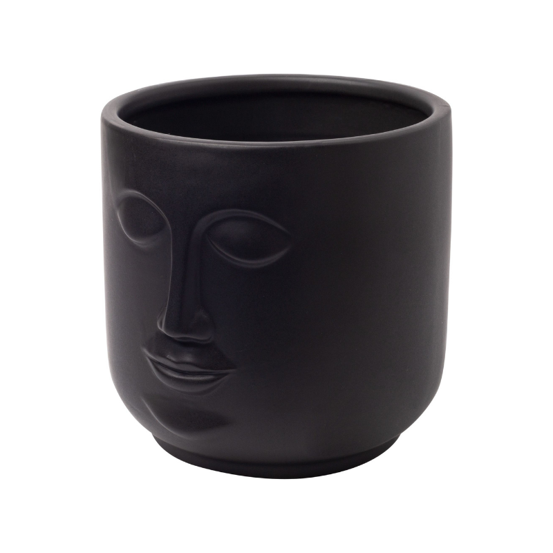 Black Brooklyn Facial Planter