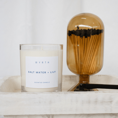 Wyrth Salt Water and Lily Candle
