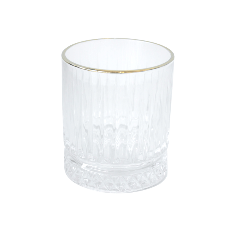 Avenue Gold Rim Double-Old Fashioned Glasses - Set of 4