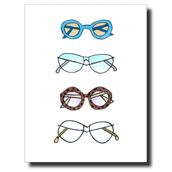 Groovy Glasses Greeting Card