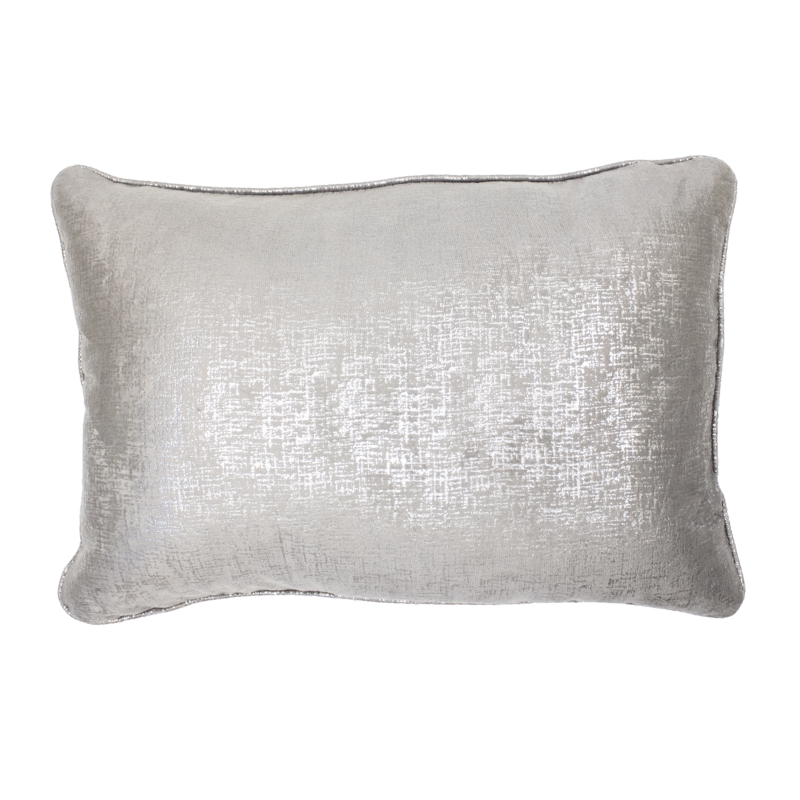 Silver Foil Lumbar Pillow
