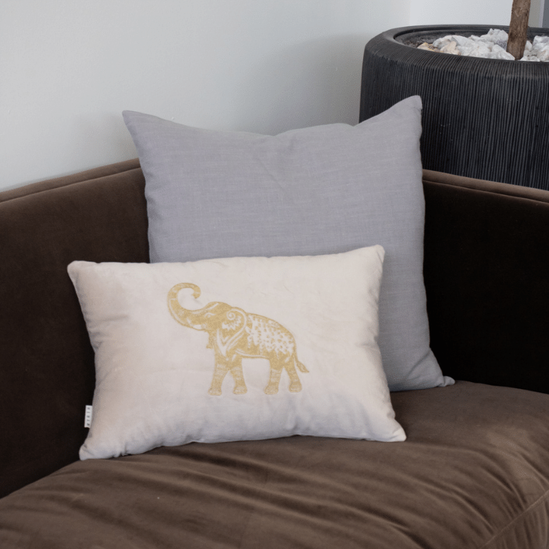 Steel Grey Sarina Linen/Cotton Pillow