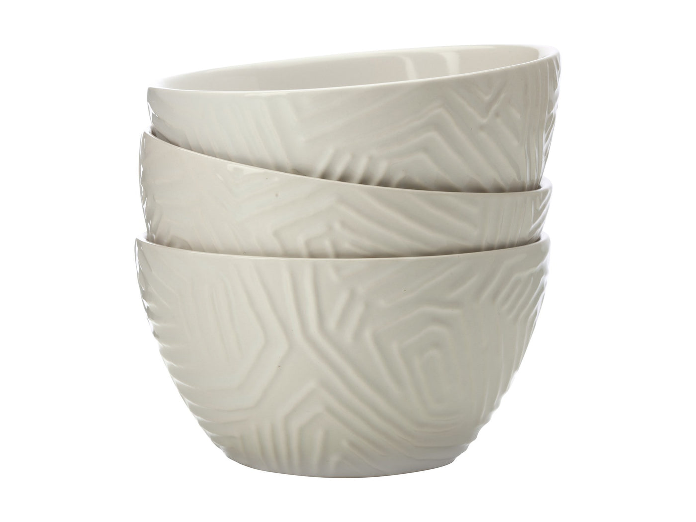 Dune White Serving Bowls - Set of 3