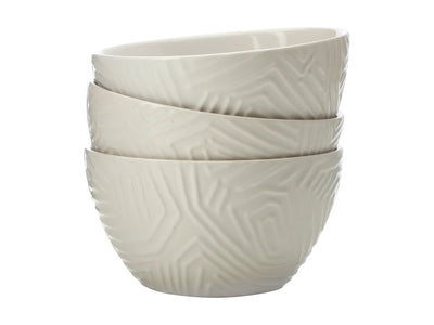 Dune White Serving Bowls - Set of 3