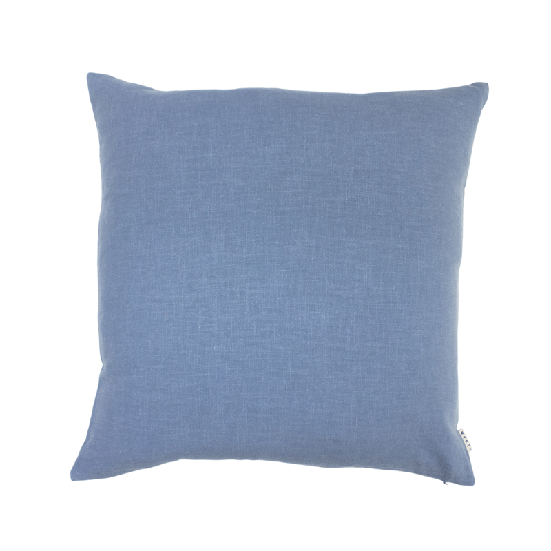 Denim Blue Sarina Linen/Cotton Pillow