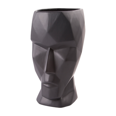 Black Aida Head Planter