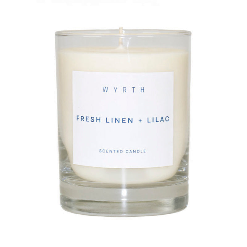Wyrth Fresh Linen and Lilac Candle