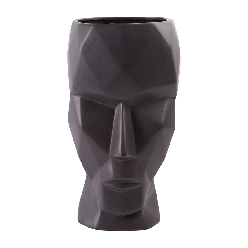 Black Aida Head Planter