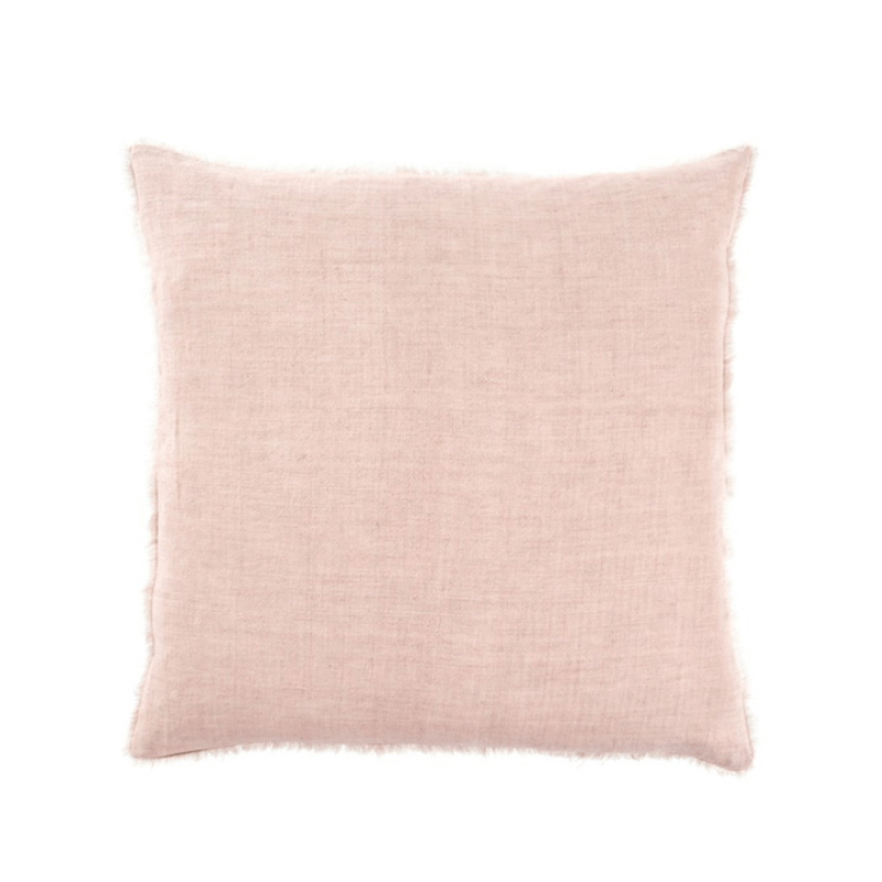 Lina Linen Pillow, Dusty Rose