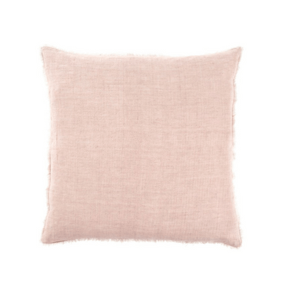 Lina Linen Pillow, Dusty Rose