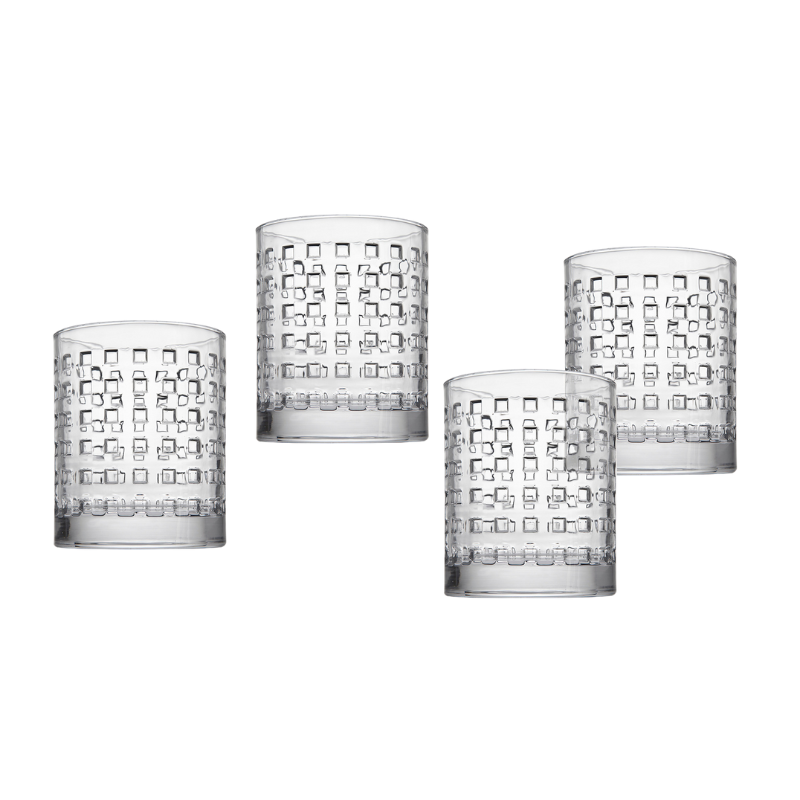 West Street Double Old-Fashioned Glasses - Set of 4