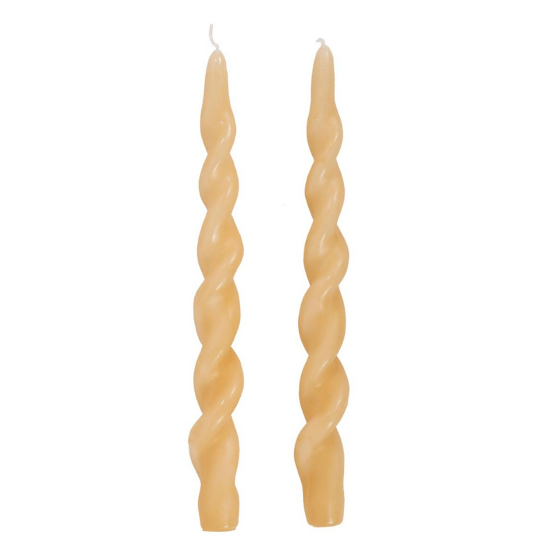 Sand Spiral Tapers - Set of 2