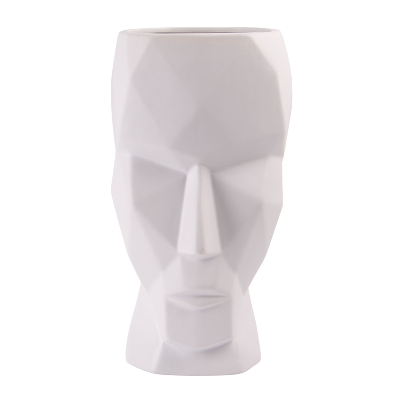 White Aida Head Planter