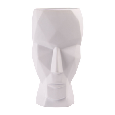 White Aida Head Planter