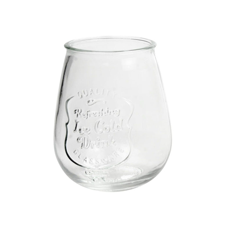 Retroware Stemless Drinking Glasses - Set of 4