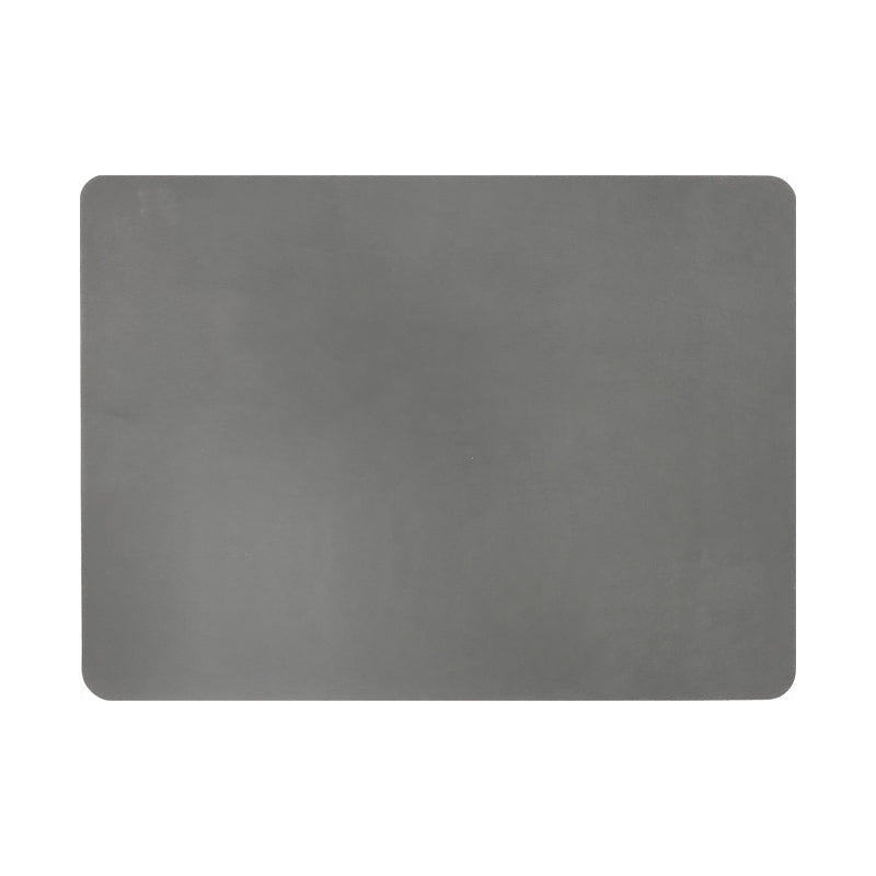Studio Leather Grey Rectangle Placemat