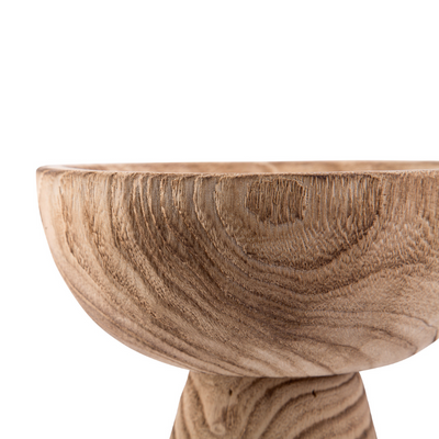 Decorative Wooden Pedestal Bowl