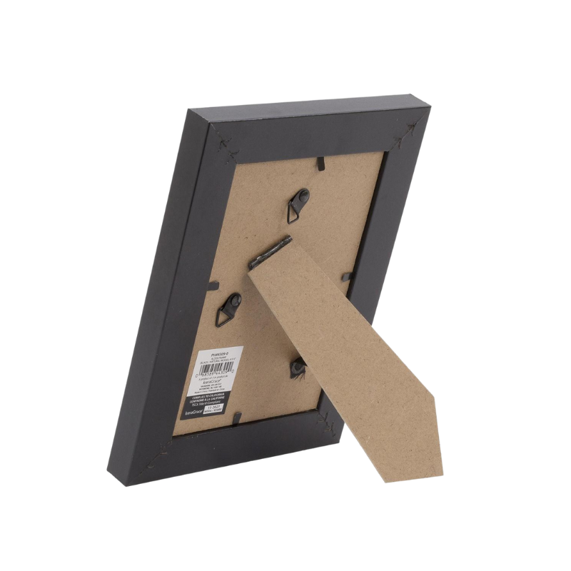 4x6 Black/Natural Wood Picture Frame