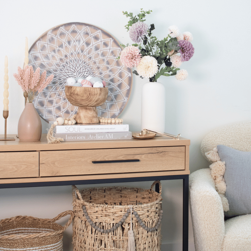 Decorative Wooden Pedestal Bowl