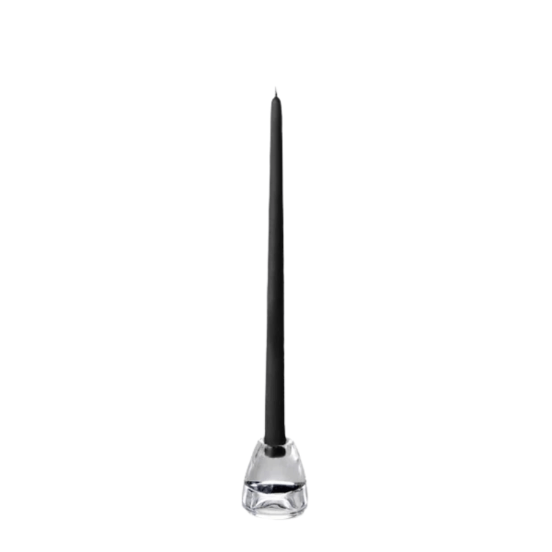 15" Taper Candle, Black