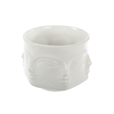 Mini White Gemini Planter