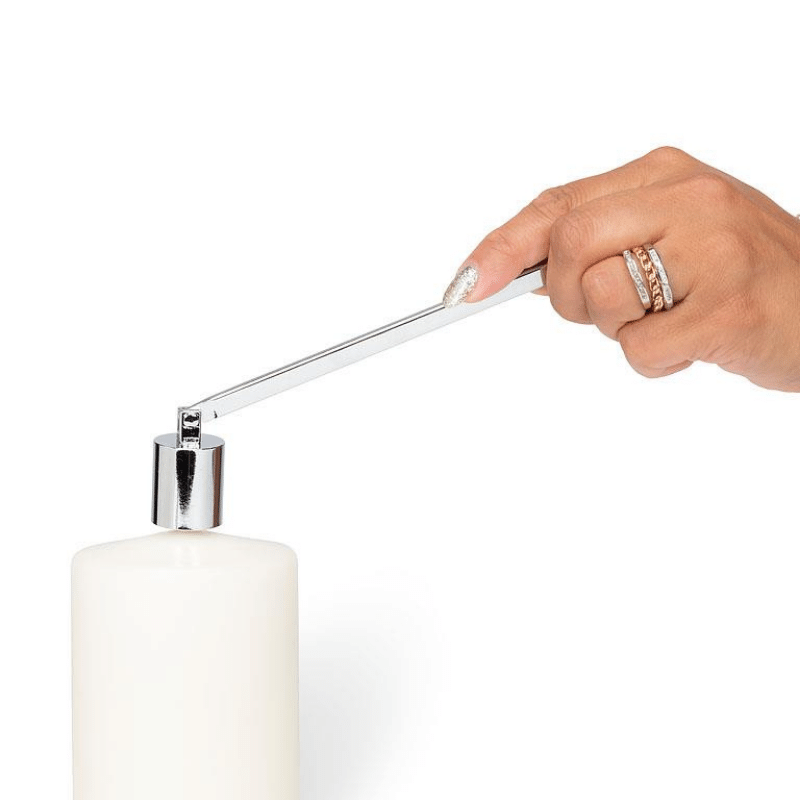 Modern Silver Candle Snuffer