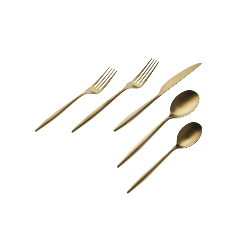 20-Piece Gold Milano Flatware Set