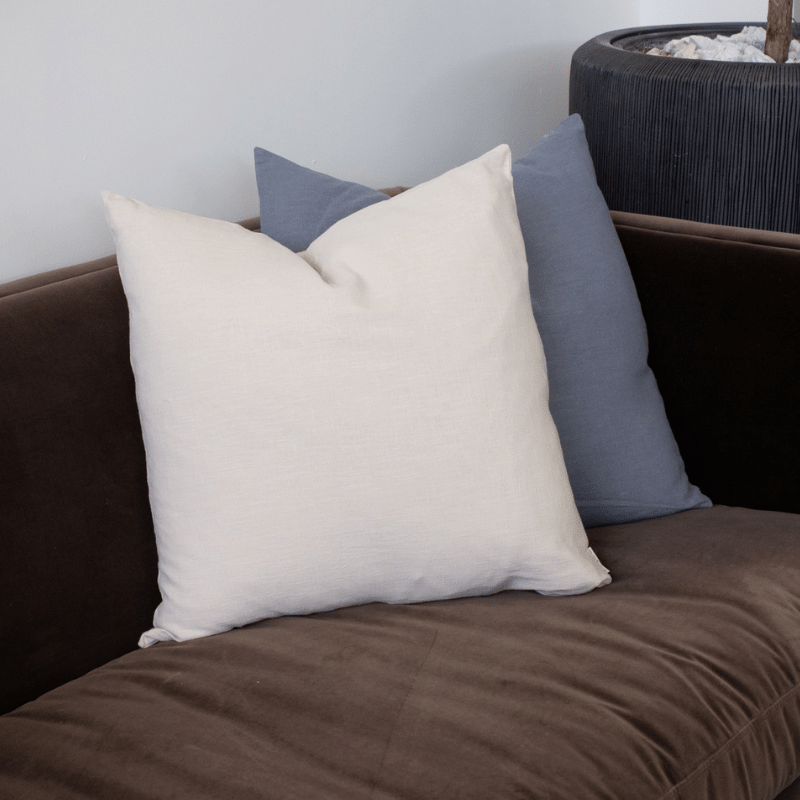 Dark Grey Sarina Linen/Cotton Pillow