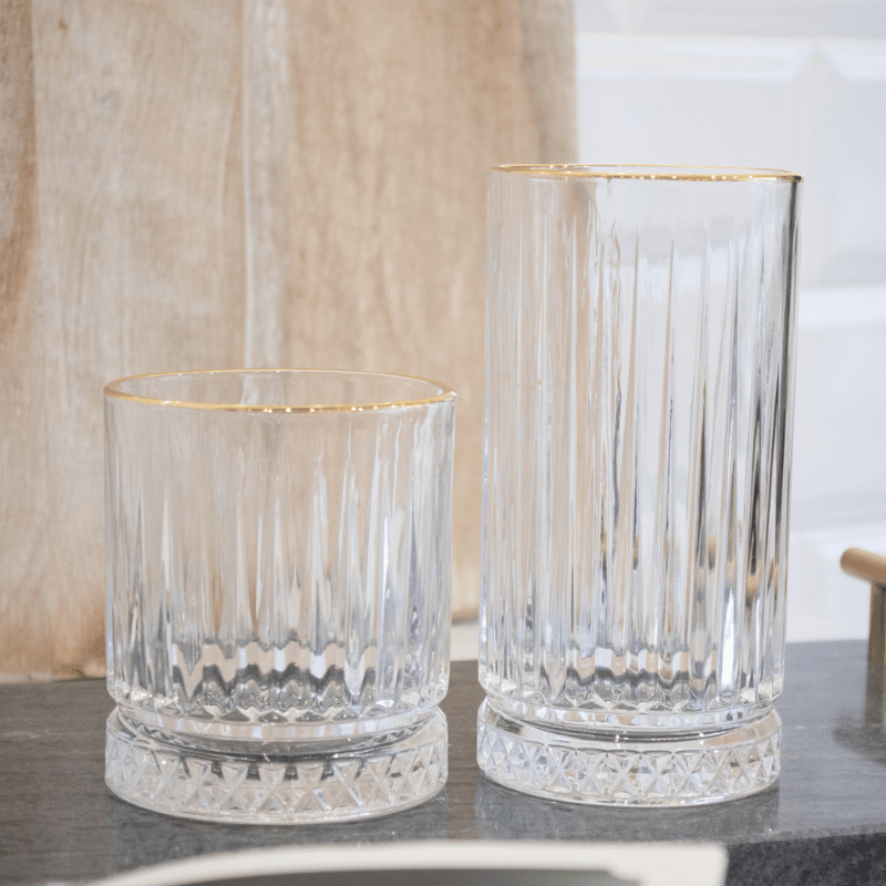 Avenue Double-Old Fashioned Drinking Glasses - Set of 4